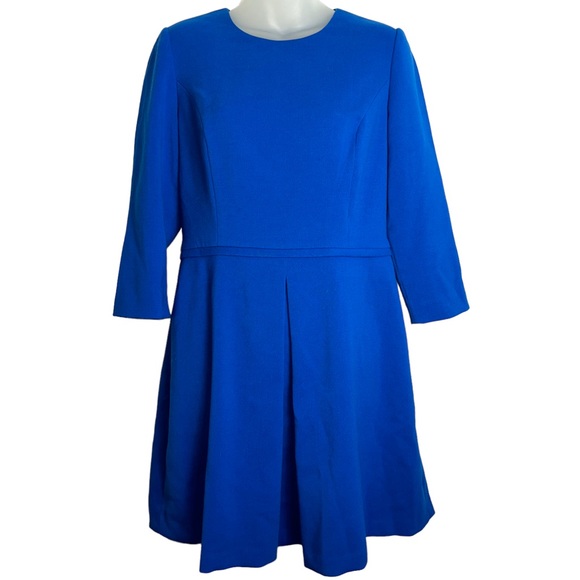 Eliza J Dresses & Skirts - Eliza J royal blue 3/4 sleeve fit and flare mini dress